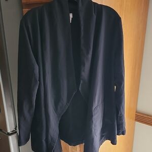 Chico's Zenergy Black Open Front Jacket Size 2